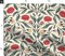 Art Nouveau Hand Drawn Floral Garden Traditional Red Roses Arts And Crafts Custom Printed Fabric by Spoonflower Various Fabrics by the Yard or Fat Quarter